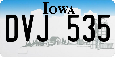 IA license plate DVJ535