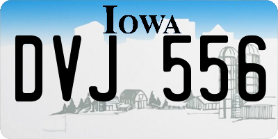 IA license plate DVJ556