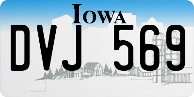 IA license plate DVJ569