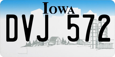 IA license plate DVJ572