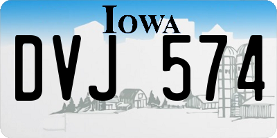 IA license plate DVJ574