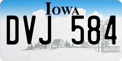 IA license plate DVJ584