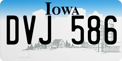 IA license plate DVJ586