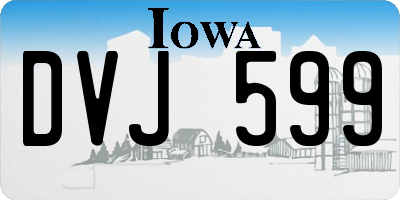 IA license plate DVJ599