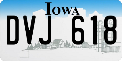 IA license plate DVJ618
