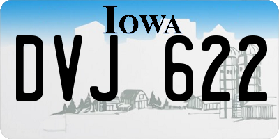 IA license plate DVJ622