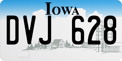 IA license plate DVJ628