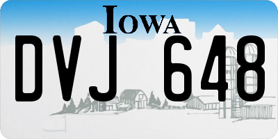 IA license plate DVJ648