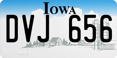 IA license plate DVJ656