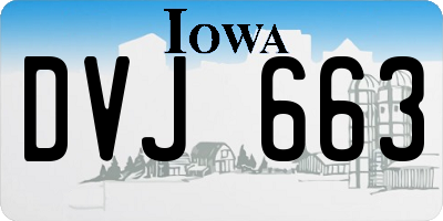 IA license plate DVJ663