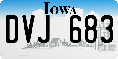 IA license plate DVJ683