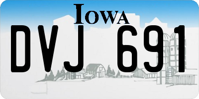 IA license plate DVJ691