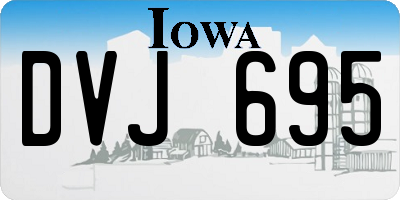 IA license plate DVJ695