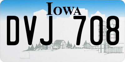 IA license plate DVJ708
