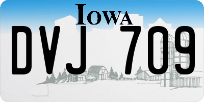 IA license plate DVJ709