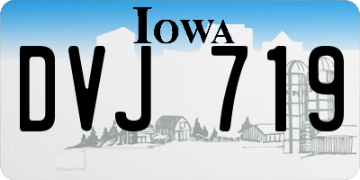 IA license plate DVJ719