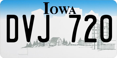 IA license plate DVJ720