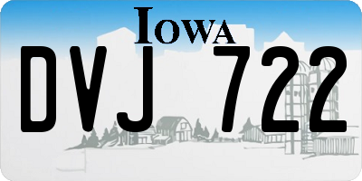 IA license plate DVJ722