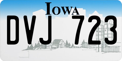 IA license plate DVJ723