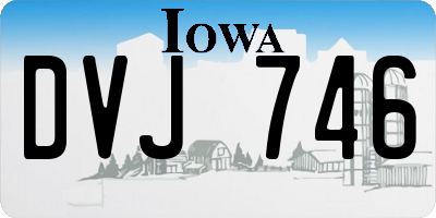 IA license plate DVJ746