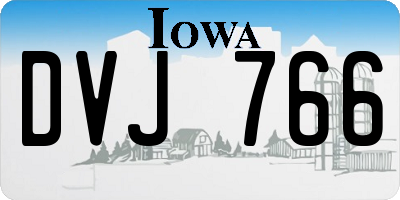 IA license plate DVJ766