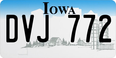 IA license plate DVJ772