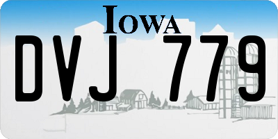 IA license plate DVJ779