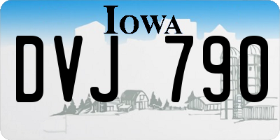 IA license plate DVJ790