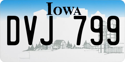 IA license plate DVJ799