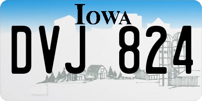 IA license plate DVJ824