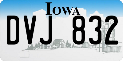 IA license plate DVJ832