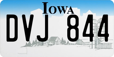 IA license plate DVJ844