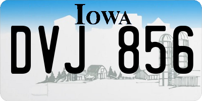 IA license plate DVJ856