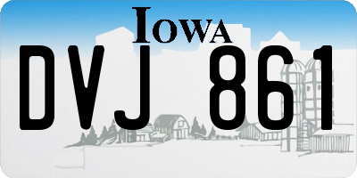 IA license plate DVJ861