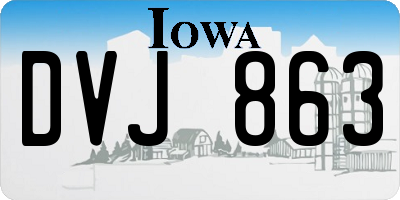 IA license plate DVJ863