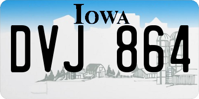 IA license plate DVJ864