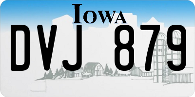 IA license plate DVJ879