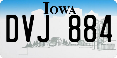 IA license plate DVJ884