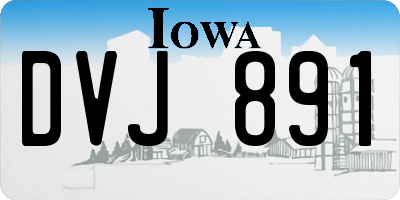 IA license plate DVJ891