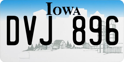 IA license plate DVJ896