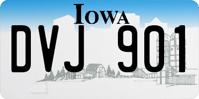 IA license plate DVJ901