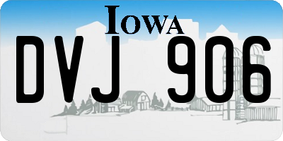 IA license plate DVJ906