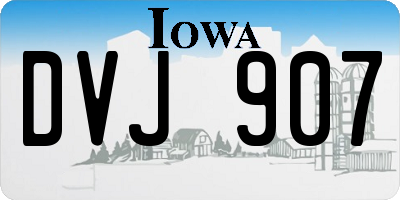 IA license plate DVJ907