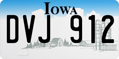 IA license plate DVJ912