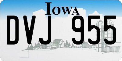 IA license plate DVJ955
