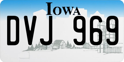 IA license plate DVJ969