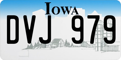 IA license plate DVJ979