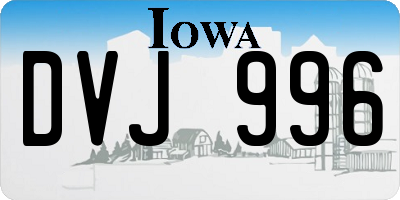 IA license plate DVJ996