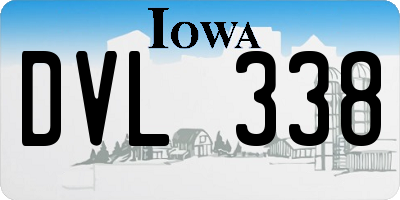 IA license plate DVL338