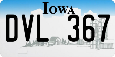 IA license plate DVL367